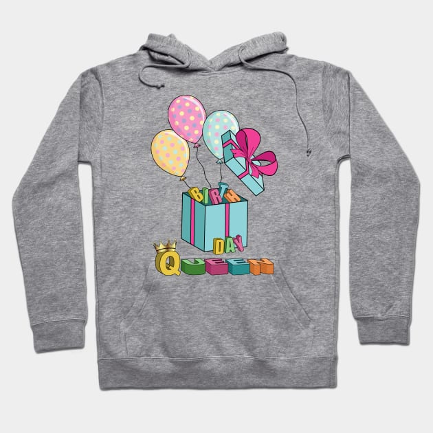 Birthday Queen - Gifts Hoodie by Designoholic